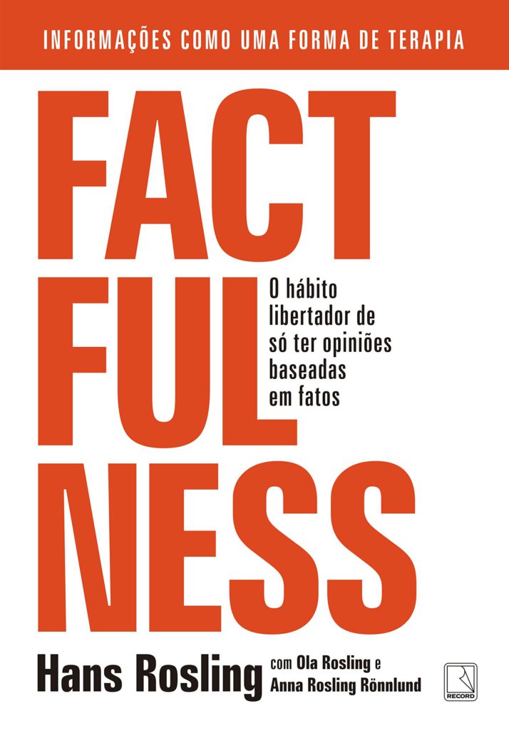 Capa do livro Factfulness, de Hans Rosling