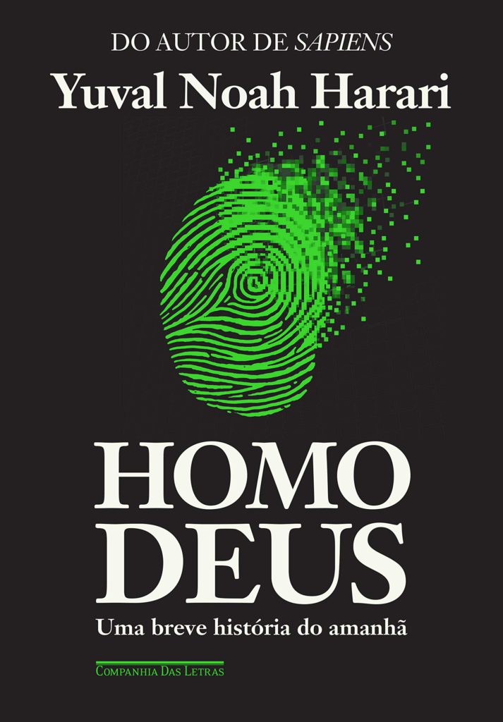 Capa do livro Homo Deus, do autor Yuval Noah Harari